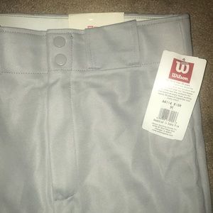 Wilson’s Size Medium Girls Softball pants. Grey